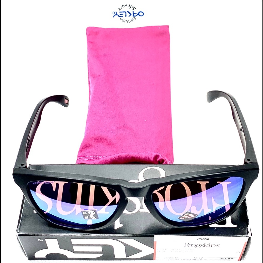 Oakley Prizm Frogskins Matte Black Frames - Picture 4 of 4